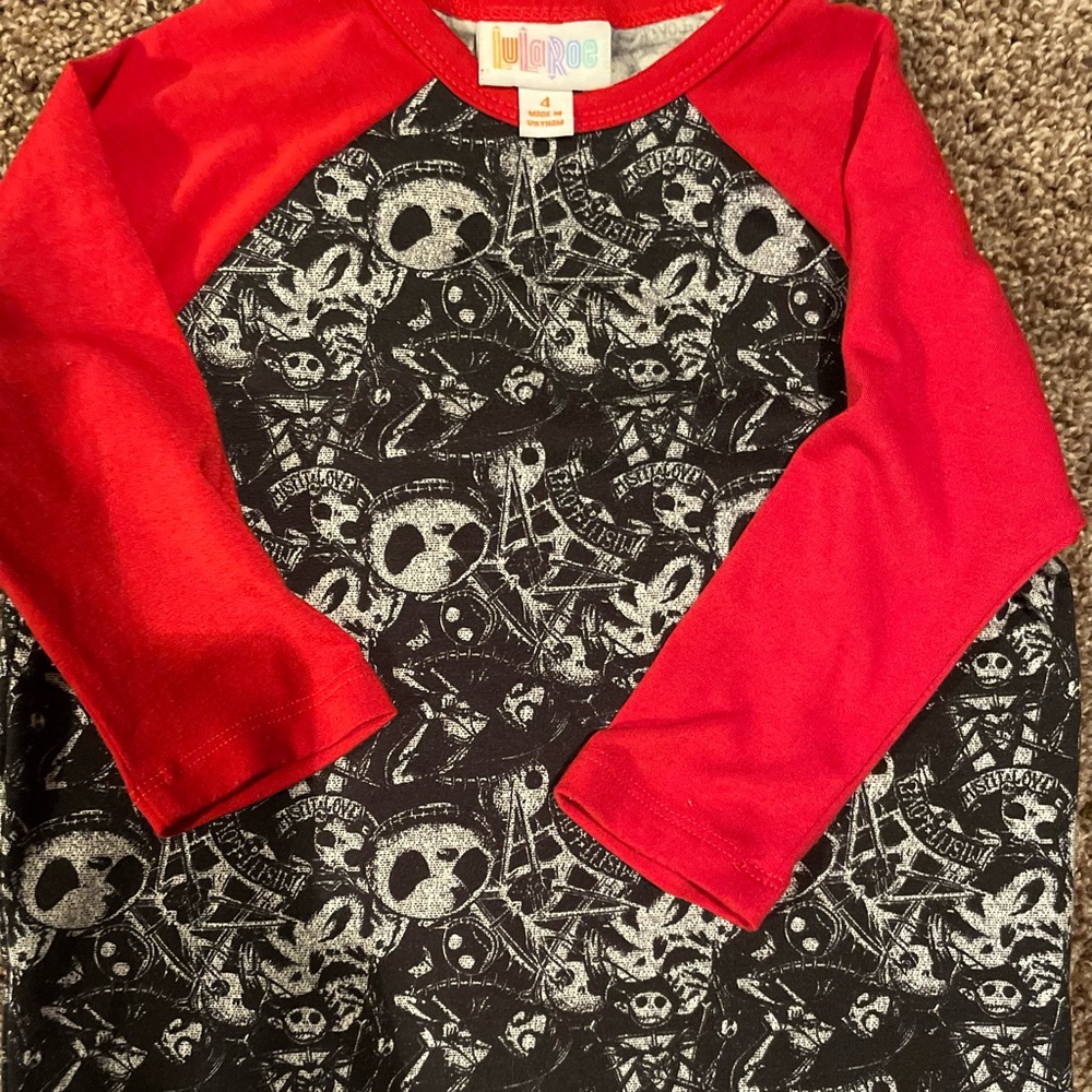 Lularoe Randy (Jack skellington) Toddler size 4